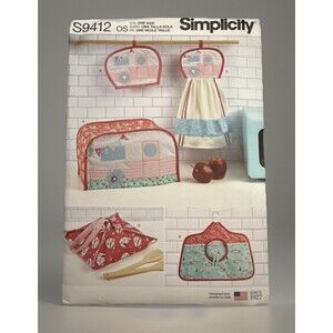 Simplicity 8900 Kitchen Accessories Pattern - Glamping Retro Camper
